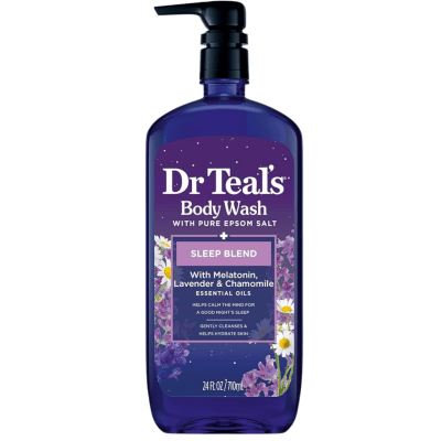 JABON PARA DORMIR CON MELATONINA DR TEALS EN MODUM Jabón líquido corporal Dr Teal's con melatonina – limpieza suave que favorece el descanso nocturno, infundido con aceites esenciales relajantes, ideal para rutinas de baño antes de dormir – Modum Chil