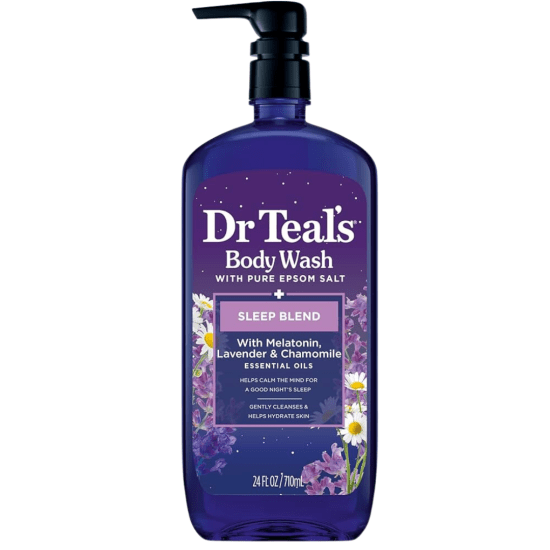 Jabón líquido corporal Dr Teal's con melatonina – limpieza suave que favorece el descanso nocturno, infundido con aceites esenciales relajantes, ideal para rutinas de baño antes de dormir – Modum Chil