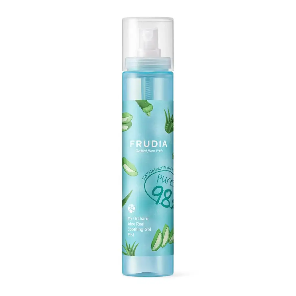 alt="Bruma calmante Frudia My Orchard con aloe vera, gel refrescante en spray para piel sensible"