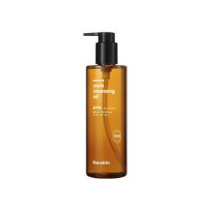 alt="Hanskin Pore Cleansing Oil AHA – Removedor de maquillaje coreano con exfoliación suave, ideal para poros obstruidos y piel grasa | K-Beauty en Modum Chile"