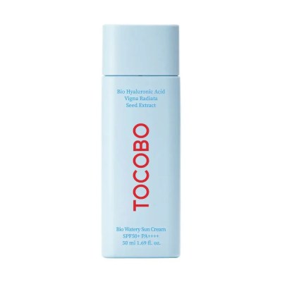 Tocobo Bio Watery Sun Cream SPF50+ PA++++ Protector Solar Coreano MODUM Chile Protector solar Tocobo Bio Watery Sun Cream SPF50+ PA++++ textura ligera y acabado natural, disponible en MODUM Chile