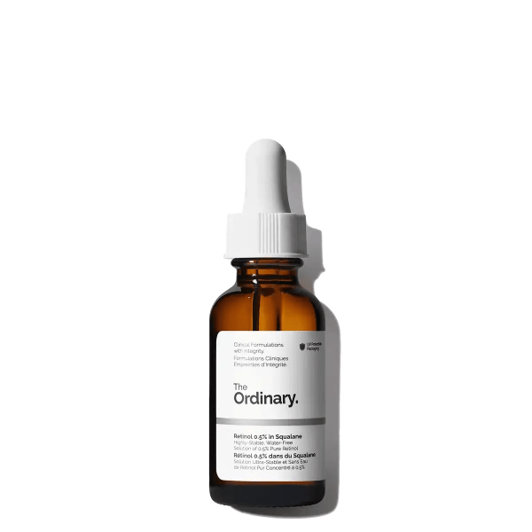 The Ordinary Retinol 0.5% in Squalane – Sérum antiedad con retinol puro de fuerza moderada, mejora arrugas y textura de la piel en Modum Chile
