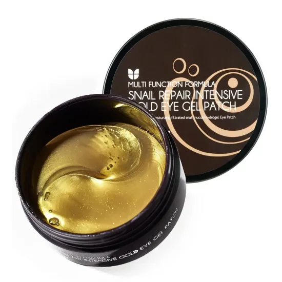 Mizon Snail Repair Intensive Gold Eye Gel Patch - Parches de ojos coreanos con baba de caracol y oro para revitalizar e hidratar la piel del contorno de ojos Modum Chile