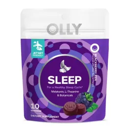 OLLY-Sleep-Gummy-Supplement-3mg-Melatonin-L-Theanine-Sleep-Aid-Blackberry-Flavor-10-ct_958c6263-cdc5-4737-a70e-523629a6c6c5.59873f02f58fe38c1f2b113ddffa27ab alt="Gomitas OLLY Sleep sabor Blackberry Zen con melatonina, L-teanina y extractos botánicos para mejorar el sueño y promover relajación en Chile"