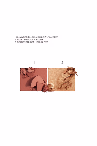 CTIL-WU387_V2 Tan Deep: Hollywood Blush & Glow Glide Palette