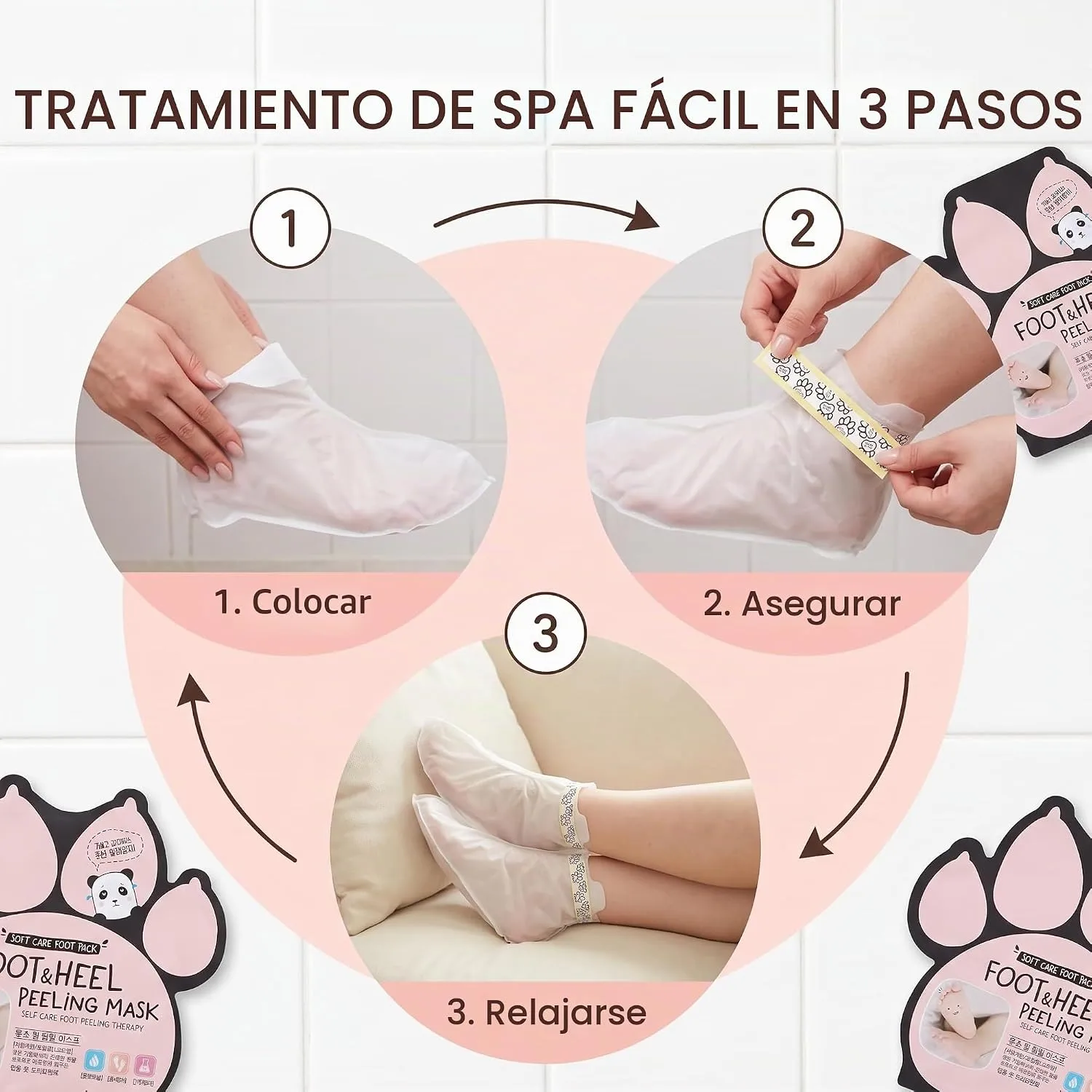 Mascarilla exfoliante para pies y talones 3 Mascarilla exfoliante para pies y talones - Imagen 3