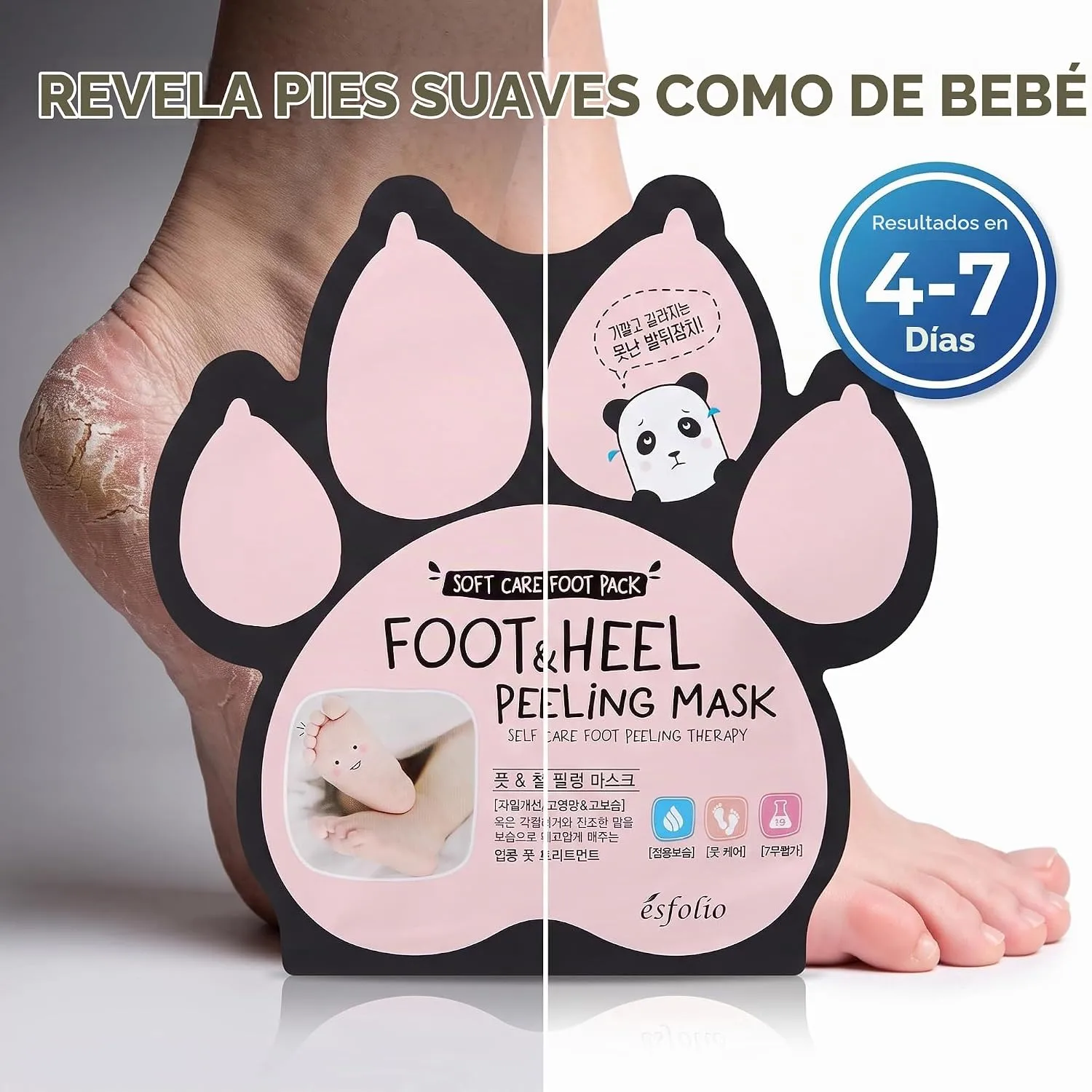 Mascarilla exfoliante para pies y talones 4 Mascarilla exfoliante para pies y talones - Imagen 4