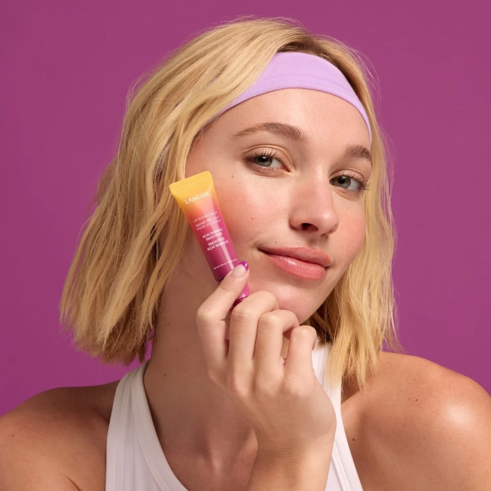 Laneige Lip Glowy Balm Acai Mango (10g) 4 Laneige Lip Glowy Balm Acai Mango (10g) - Imagen 4