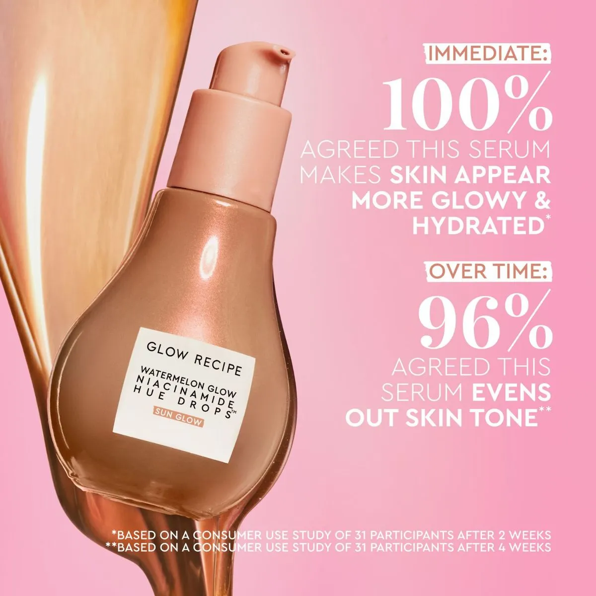 Mini Suero Iluminador Watermelon Glow Niacinamide Hue Drops - Sun Glow - 15 ml 4 Mini Suero Iluminador Watermelon Glow Niacinamide Hue Drops - Sun Glow - 15 ml - Imagen 4